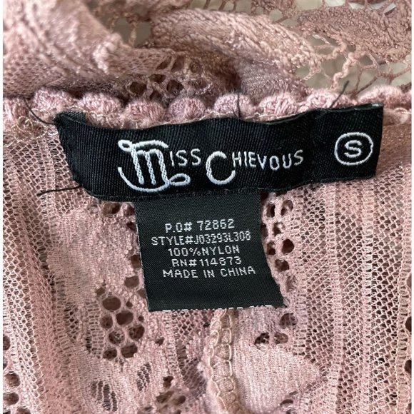 Miss Chievous Womens Duster Sweater Pink Long Sleeve Open Front Lightweight S - Picture 5 of 5